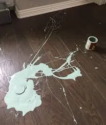 Paint Spills on Vinyl Floor